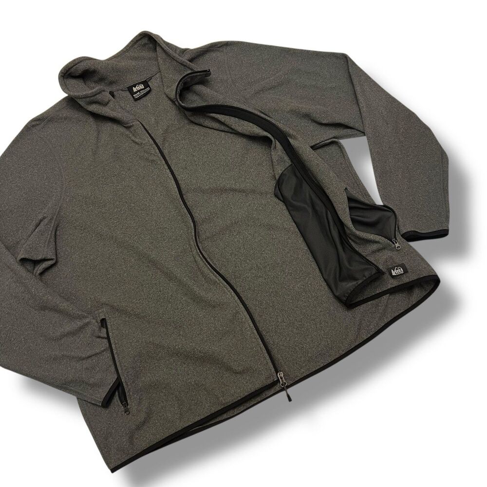 REI Full Zip Fleece Jacket Mens 3XL - Picture 4 of 11
